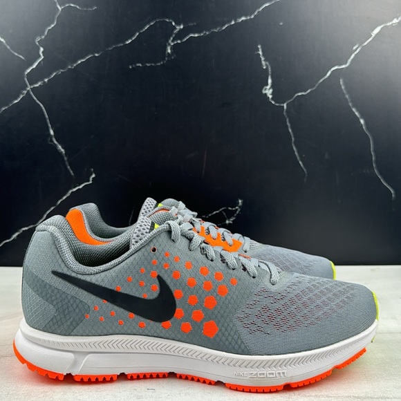 Nike Run Fast Zoom Span Men’s Sneakers Gray/Orange sz 8 - Picture 5 of 10